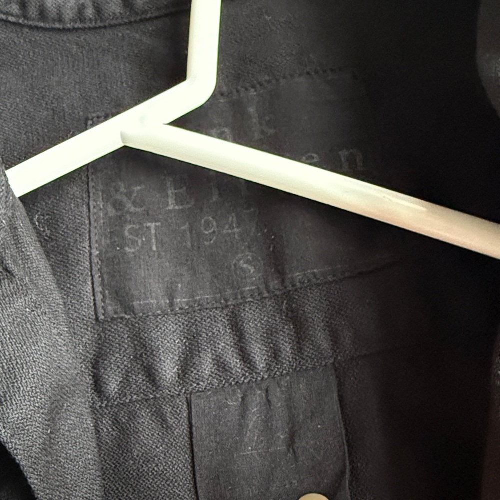 FRANK & EILEEN Mary Shirtdress Black Famous Denim - Picture 9 of 15